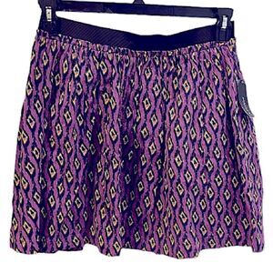 Ronson Womens Size Large Skirt Tennis Chevron New Retro Pickleball Geometric